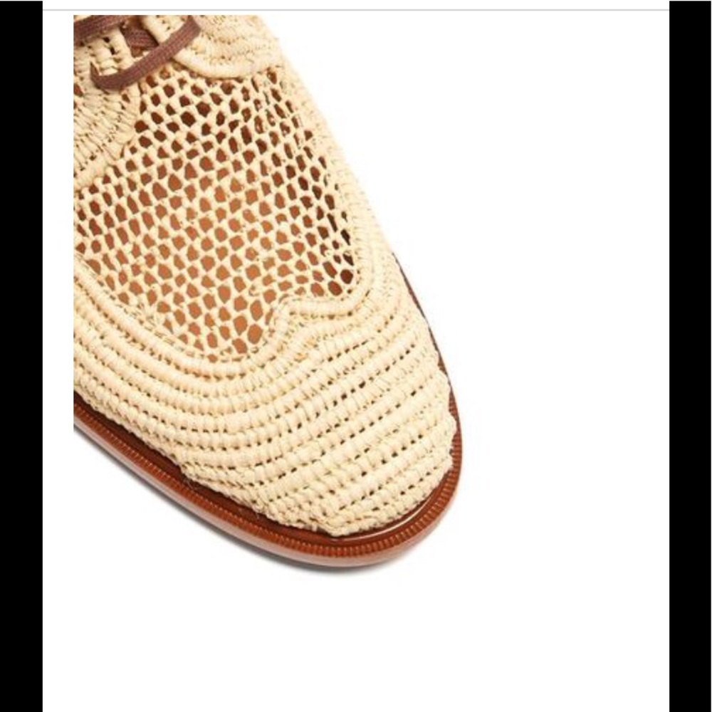 Jaly Raffia Lace Up Mule by Robert Clergerie Paris - Picture 10 of 15